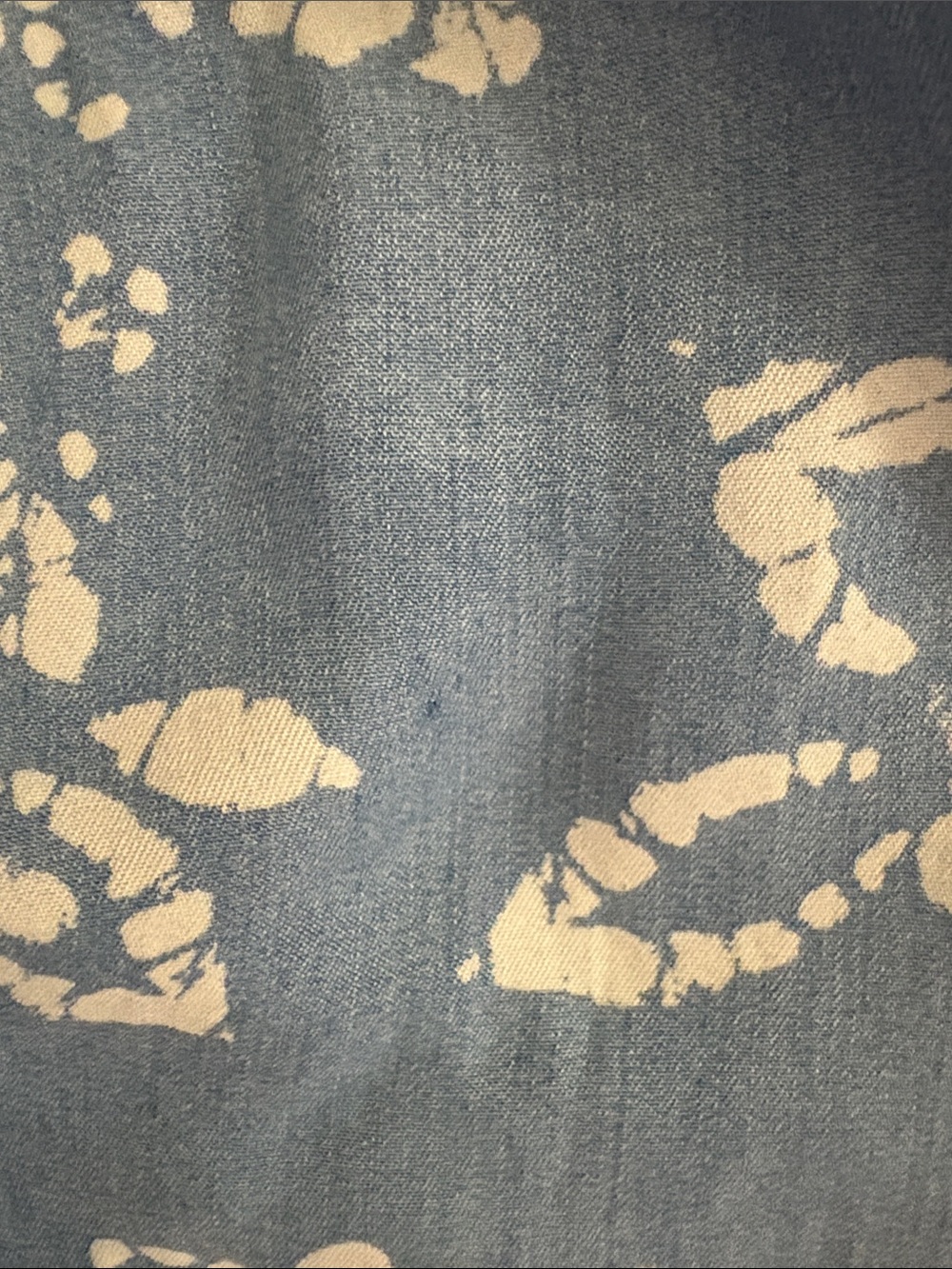 Small Caslon Blue White Floral Square Neck Chambray Top - Picture 13 of 13